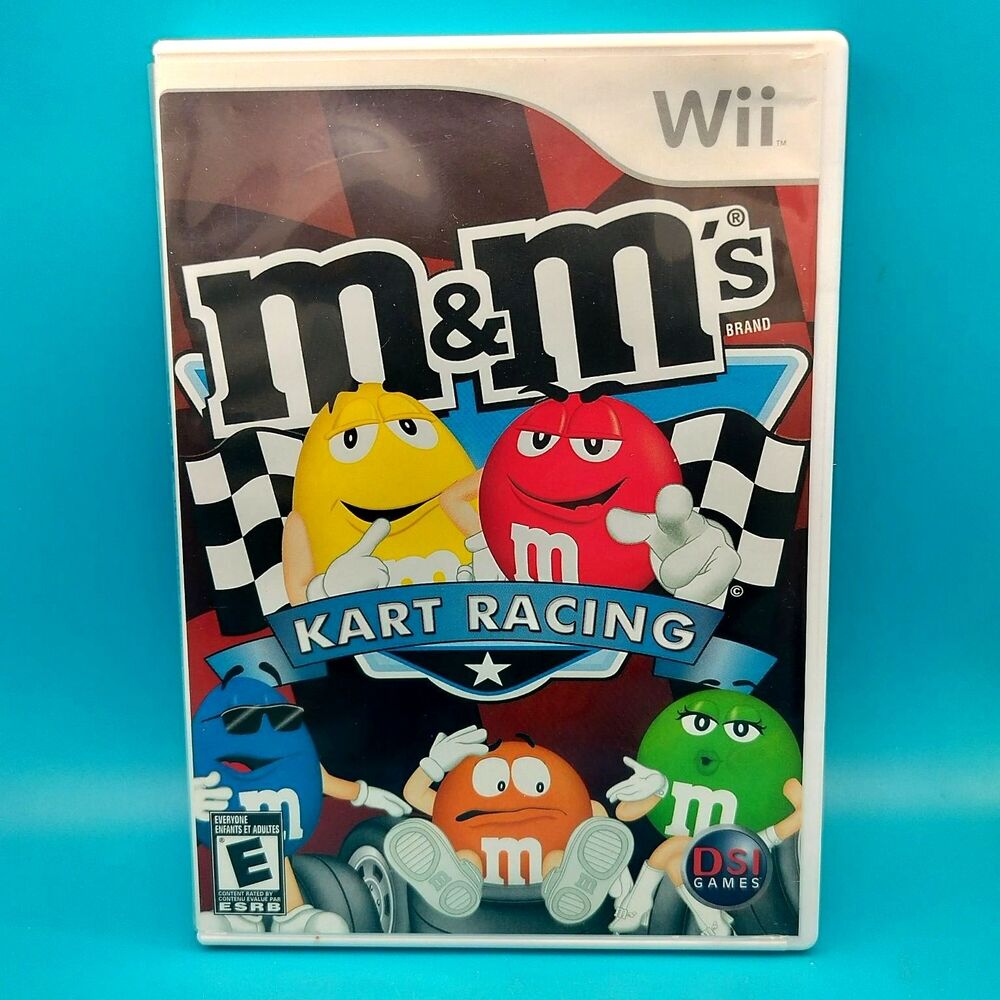M&M's Kart Racing Wii Video Game Multiplayer Family Fun